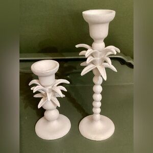 Anthropologie Botanicals Candle Holders NEW ~set of 2